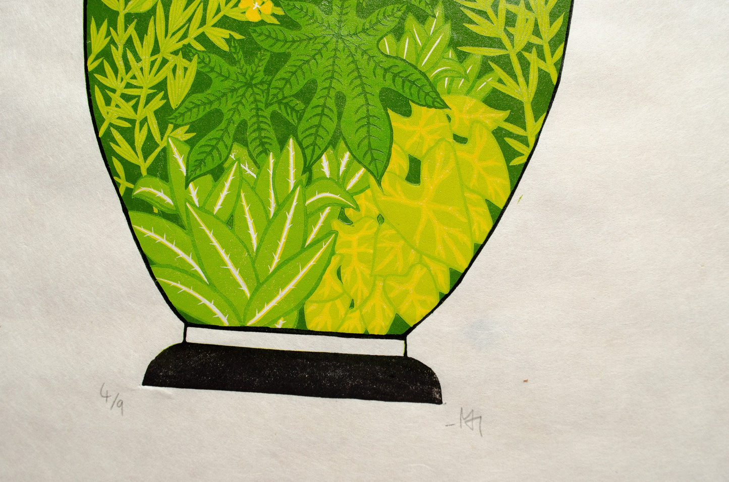 Botanical Vase | Spring Green | 38.5x50 cm