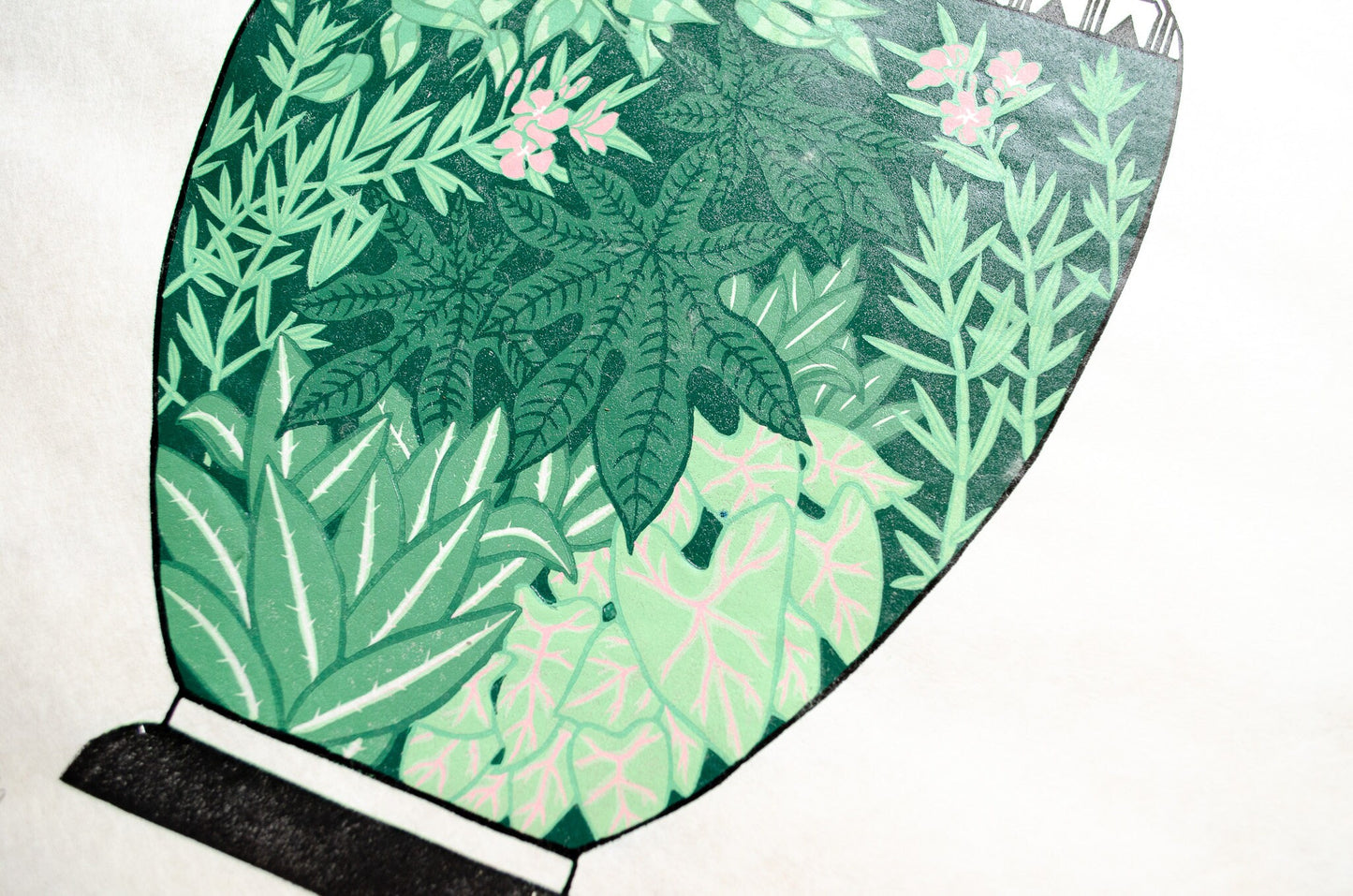 Botanical Vase | Mint Green | 38.5x50 cm