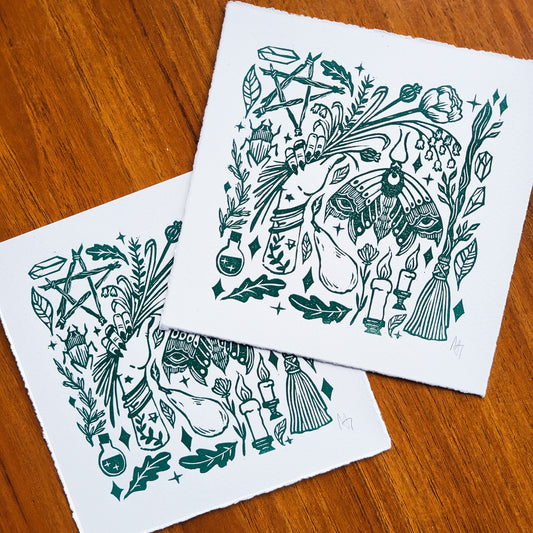 Green Witch | 5x5 Inches