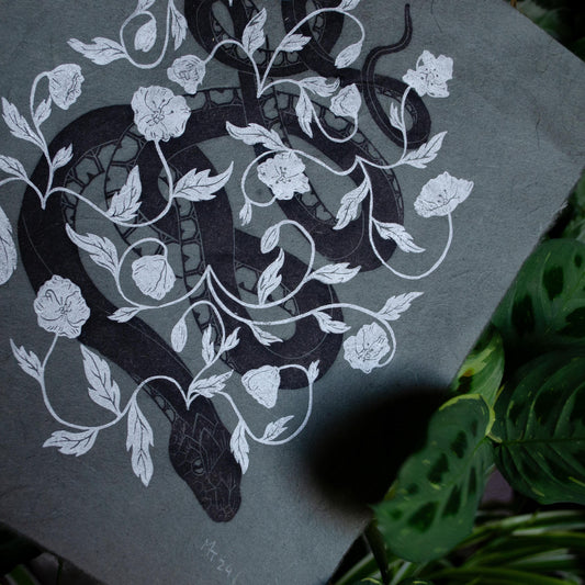 Snake and Poppies - Midnight Edition