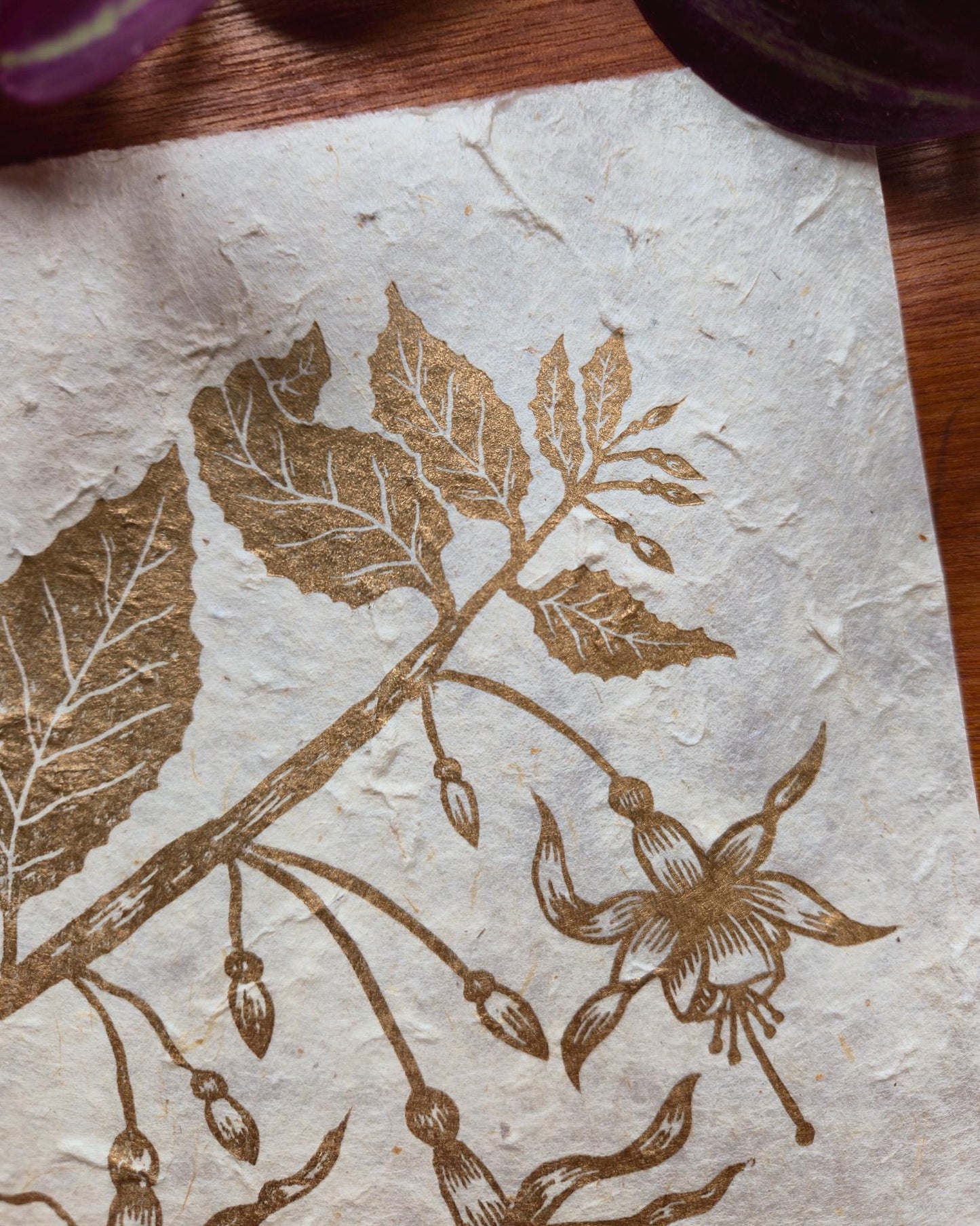 Fuchsia Gold | 8x8 Inches