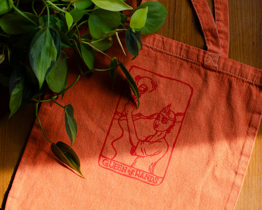 Queen of Wands Tote Bag | 100% Recycled Cotton