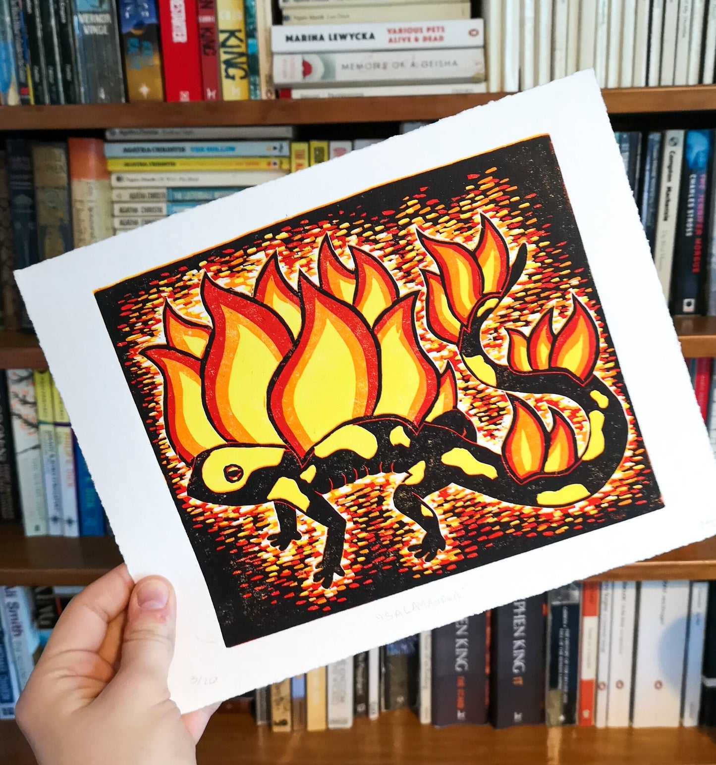 Fire Salamander | 8x10 Inches