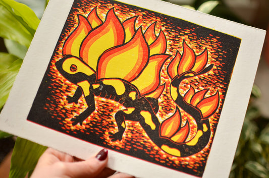 Fire Salamander | 8x10 Inches