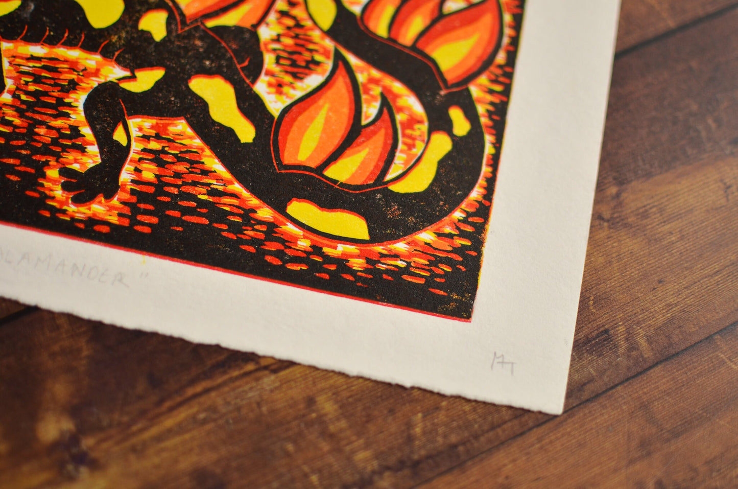 Fire Salamander | 8x10 Inches