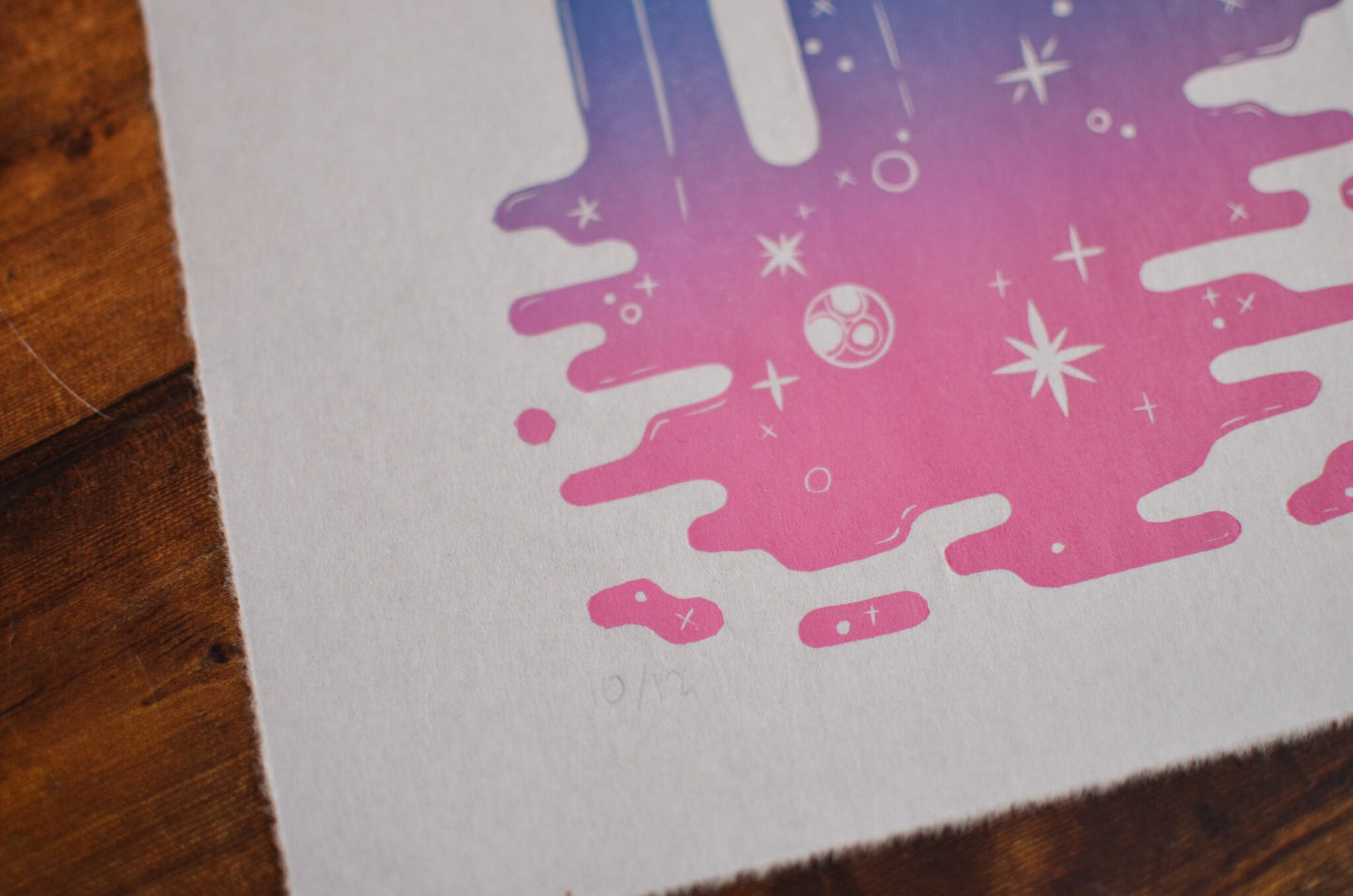 Space Columns | Amethyst | 8x8 Inches