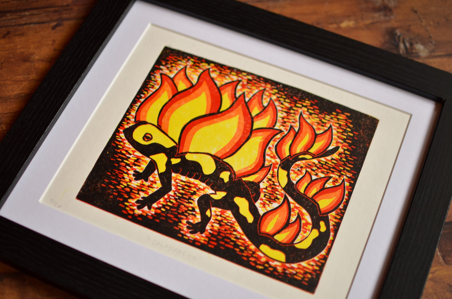 Fire Salamander | 8x10 Inches