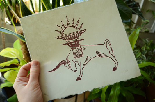 Taurus Sun | 9x8 Inches