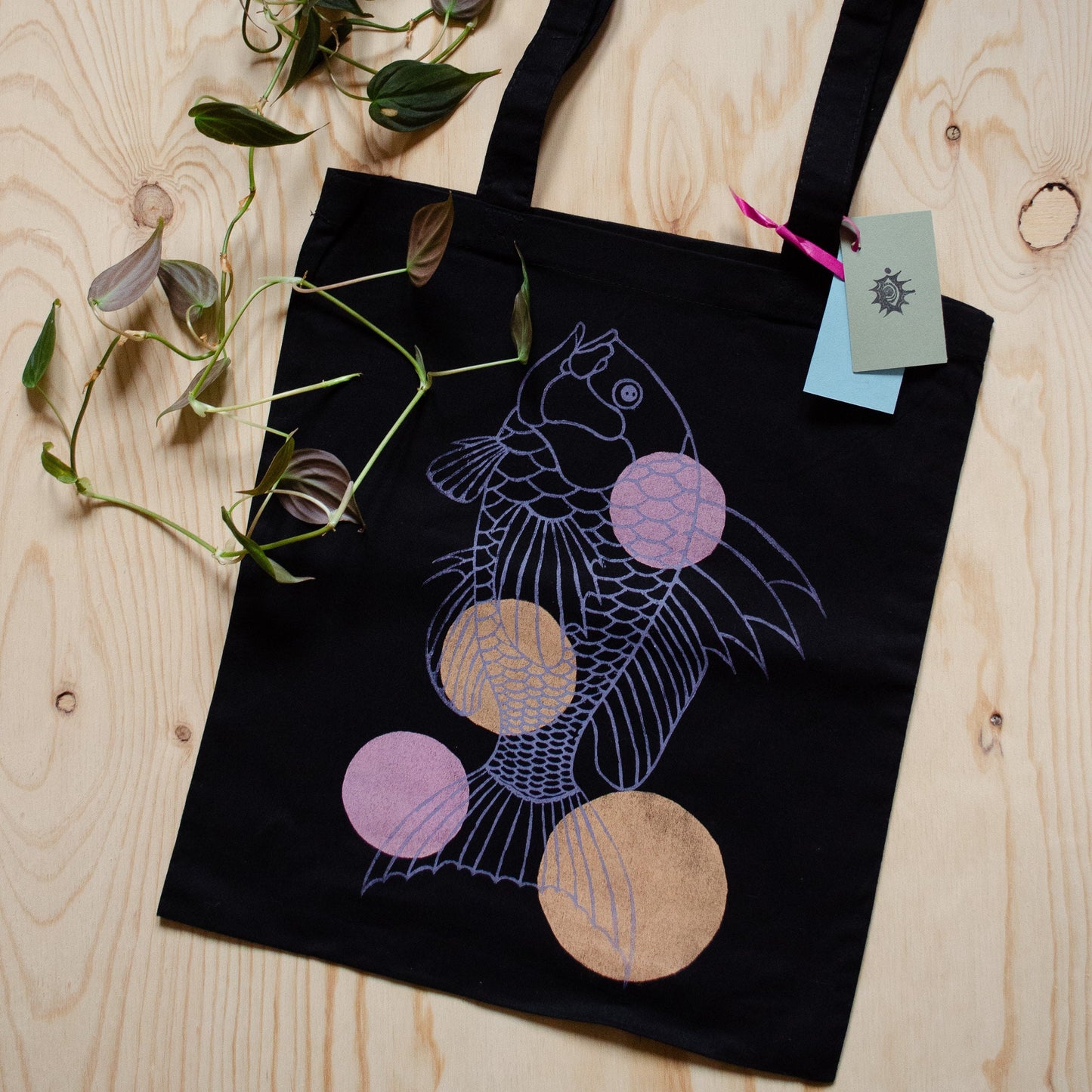 Retro Fish Tote Bag | 100% Recycled Cotton