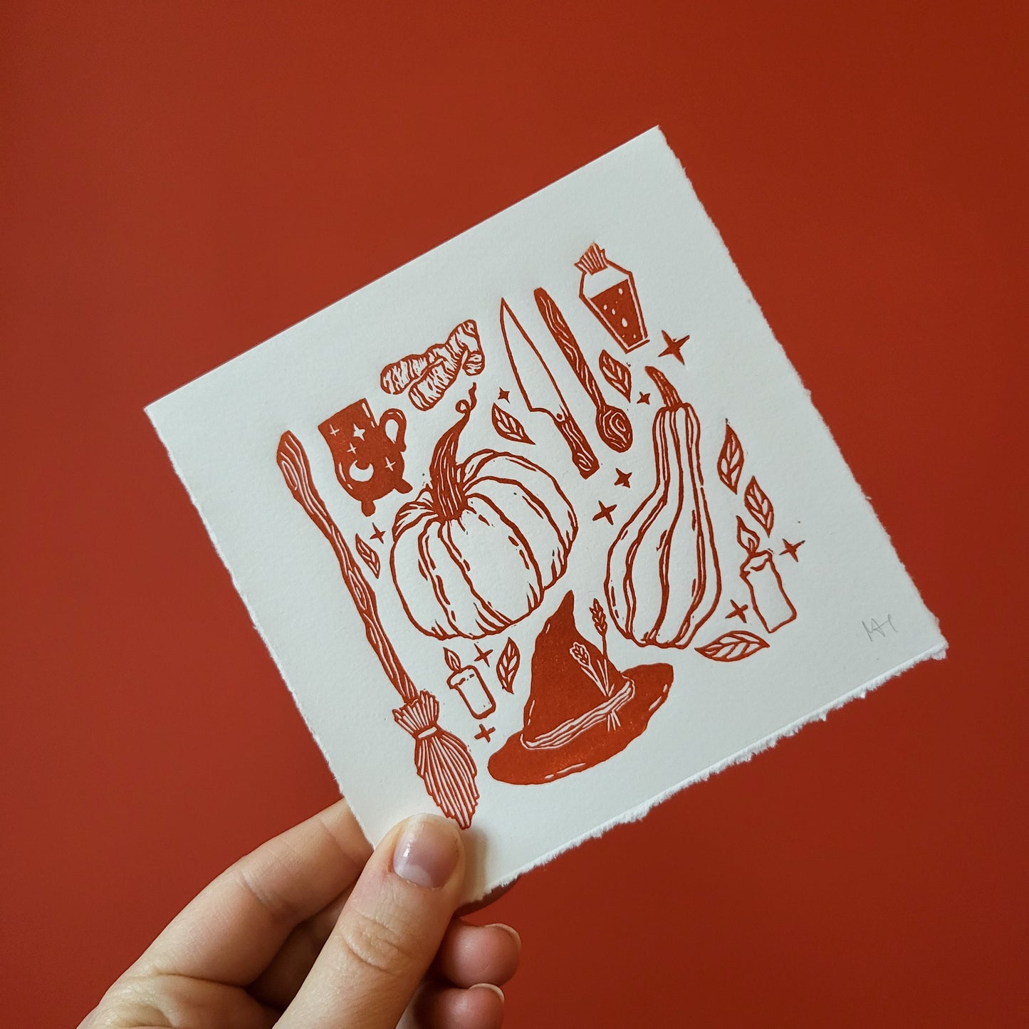 Pumpkin Witch | 5x5 Inches