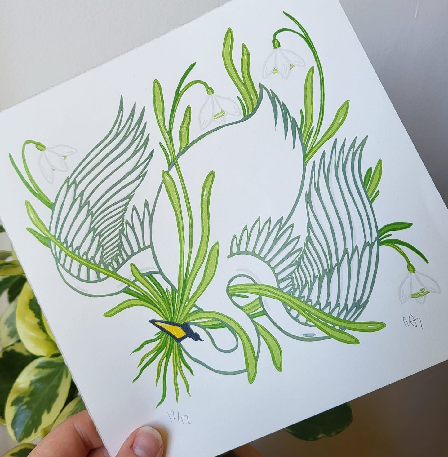 Spring Swan | 8x8 Inches