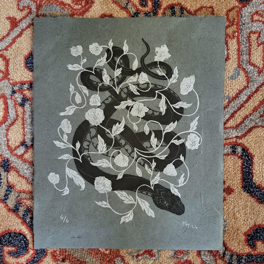 Snake and Poppies - Midnight Edition